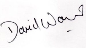 David Warner signature